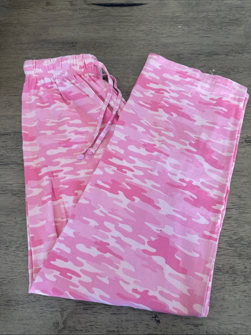 New pink camo camouflage lounge pajama pants size small s